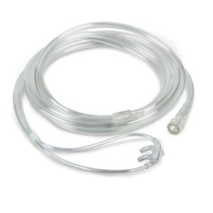 ADULT OXYGEN NASAL CANNULA WITH CURVED FLARED TIPS
