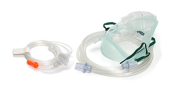 ADULT CAPNOGRAPHY MASK WITH 3M O₂–CO₂ TUBE